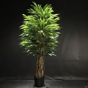 Alberi artificiali per interni bonsai albero di plastica decorativo albero di salice finto
