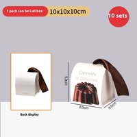 Boîte d'emballage créative pour dessert de célébrité d'Internet Keluli, conception unique, estampage alimentaire, 1 pièce, petit gâteau en carton
