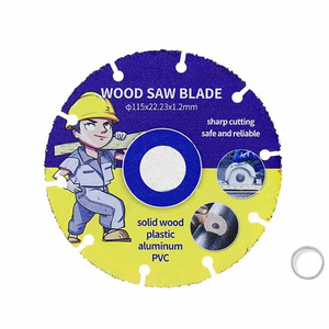 Disque de coupe pour bois 105/110/115/125 mm, polyvalent, pour planches de bois massif, PVC, lame de scie pour le travail du bois, disque de coupe pour meuleuse d'angle - Product Image 1
