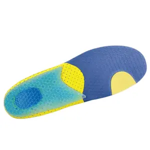 Palmilhas esportivas de absorção de choque de amortecimento de silicone EVA palmilhas para sapatos de corrida de calcanhar para alívio da dor