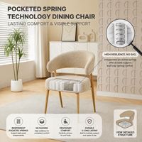 Chaise de salle à manger ergonomique en tissu, design moderne, durable, pour hôtels, prête à l'exportation, directement de l'usine OKAY