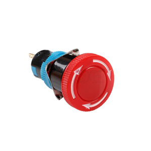 Nhựa trắng mũi tên E dừng chuyển khóa thang máy sạc đống Thiết bị chuyển mạch 16mm Nút dừng khẩn cấp - Product Image 1