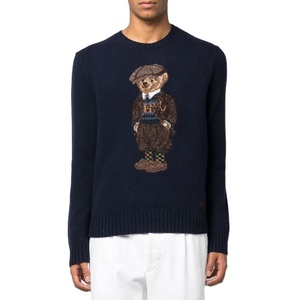 Áo len nam dệt kim len cao cấp, thiết kế tùy chỉnh bán buôn, họa tiết gấu thêu nổi, chất lượng cao - Product Image 4