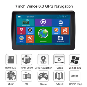 Bộ Điều Hướng <span class=keywords><strong>GPS</strong></span> Xe Hơi 7 Inch Với Sunshade ROM 8GM RAM 256MB Wince 6.0 Hệ Thống Điều Hướng Đa Ngôn Ngữ Bản Đồ Châu Âu Miễn Phí - Product Image 2