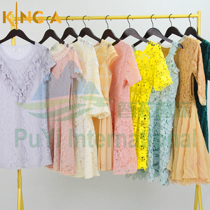 Robe d'été en coton mi-longue pour femme <span class=keywords><strong>KINGA</strong></span>, style décontracté, vêtements d'occasion de qualité export en balles - Product Image 5