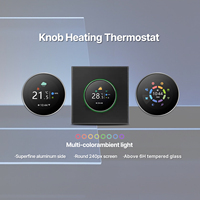 Thermostat à bouton intelligent sans fil Tuya Wifi Thermostat de contrôleur de chauffage ambiant intelligent