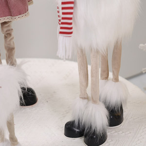 Decoración Navideña, Renos <span class=keywords><strong>de</strong></span> Cuatro Patas, Adornos Esponjosos, Muñecos Pequeños, Muñeco <span class=keywords><strong>de</strong></span> Nieve, Santa Claus, Accesorios para Decoración <span class=keywords><strong>de</strong></span> Escenas, Ecológicos - Product Image 4