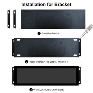 Écran LCD étiré USB 16,6 pouces 1920x480, haute luminosité extérieure 1000 nits, moniteur <span class=keywords><strong>portable</strong></span> d'extension d'écran - Product Image 6