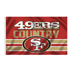 NFL cờ và biểu ngữ 3X5FT tùy chỉnh San Francisco 49ers sinh thái có ý thức - Product Image 3