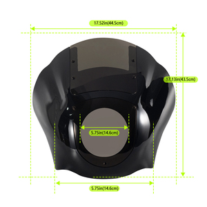 Carenado de Faro para Parabrisas de Motocicleta, Carenado de 15 Pulgadas, Apto para <span class=keywords><strong>Harley</strong></span> <span class=keywords><strong>Dyna</strong></span> <span class=keywords><strong>Super</strong></span> <span class=keywords><strong>Glide</strong></span> <span class=keywords><strong>Custom</strong></span> Street Bob 2006-2017 - Product Image 3