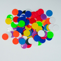 Jetons de jeu en plastique colorés de 25 mm