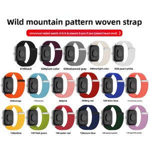 Correa de reloj con diseño de montaña para exteriores para <span class=keywords><strong>Redmi</strong></span> 4/5/<span class=keywords><strong>6</strong></span> y Xiaomi 8 <span class=keywords><strong>Pro</strong></span>/9 <span class=keywords><strong>Pro</strong></span>, correa duradera con terminales metálicos - Product Image 3