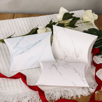 Boîte à oreiller en papier kraft de qualité alimentaire avec fenêtre, personnalisable avec logo, pour bonbons, gâteaux, pliable, emballage à emporter, jetable, cadeau, fête