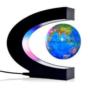 Student Teacher Magical Magnetic Levitation Floating Earth Globe with World Map for Education Supplies