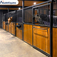 Kits de boxes modulaires pour chevaux, panneaux avant de box, portes de box, équipement d'écurie équestre