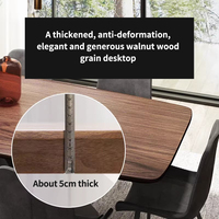 Ensemble de tables à manger de luxe, table à manger en bois complète pour 6 personnes et chaises