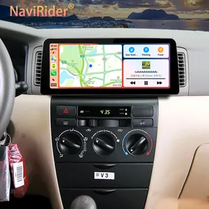 12.3 inç geniş ekran Android 13 araba Video oynatıcı radyo Stereo Toyota Corolla EX EX 2007 için GPS multimedya Carplay kafa ünitesi