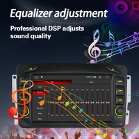 LELV 7 pouces Android 14 Car Radio GPS Stereo Multimedia Player DSP Carplay 4G 8Core HeadUnit pour Benz W209 1998-2006