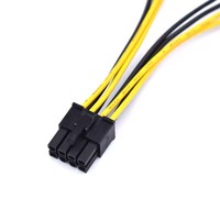 Gerawell 18AWG Dual 6 Pin Female ke 8 Pin Male PCI Express GPU Card Power Adapter Wiring Harness Model 2*6PIN