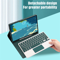 Untuk Samsung Tab Case Keyboard S6 Lite A7 10.4" A8 10.5" S7 S8 11" S7 FE S8 Plus 12.4" S8 Ultra 14.6'' Penutup Tablet Dengan Slot Pena