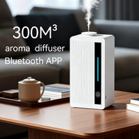 Diffuseur d'arômes mural électrique commercial pour hôtel, contrôlé par application, avec atomiseur automatique sans eau à double flux de 120 ml