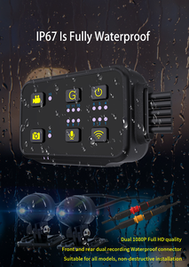 No Screen Wifi 2K Loop Dashcam Veilig Rijden Ip67 Dual Lens <span class=keywords><strong>Recorder</strong></span> Gps Tracks Automatische Uitschakeling Voor Motorfiets <span class=keywords><strong>Recorder</strong></span> - Product Image 2