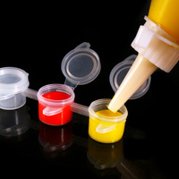3mlx8Pots Plastique Vide Acrylique Aquarelle Connecté Bandes de Pot de Peinture pour Peinture à l'Huile Numérique