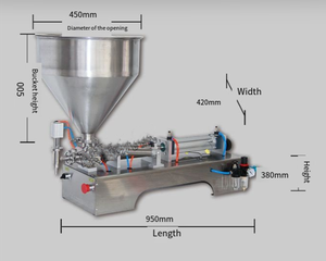 Machine quantitative à double tête pour Essence Pâte liquide Jus alimentaire Crème Poudre Huile Air Gaz Thé Pneumatique 220v pour Plastique - Product Image 2