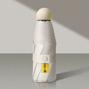Custom Capsule <b>Umbrella</b> Compact <b>Automatic</b> Sun Rain <b>Umbrella</b> UPF50+ UV Protection Nylon Material UV Printing Wholesale Orders - Product Image 6