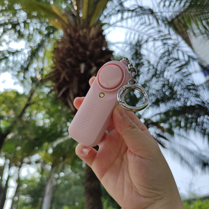 Cá nhân báo động an toàn 130dB Loud còi báo động LED flash thiết bị an ninh tự vệ công cụ phụ nữ sinh viên đêm chạy an toàn Keychain - Product Image 2