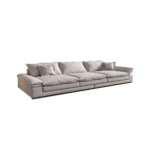 Canapé relaxant en velours surdimensionné, style nuage, à <span class=keywords><strong>assise</strong></span> profonde et basse, pour penthouse de luxe - Product Image 6