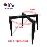 Jieying chaises de salle à manger à pieds en métal de haute qualité cadres de base de chaise à 4 pieds noirs accessoires de meubles personnalisés