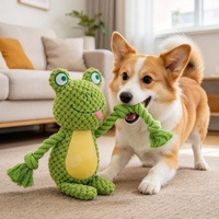 Jouet à mâcher pour animaux de compagnie, en polyester, pour l'entraînement et le nettoyage des dents, pour chiens et chats, jeu intérieur et extérieur