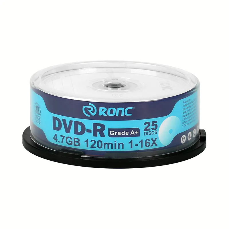 أقراص فارغة RONC DVD R 4.7 جيجا بايت DVD-R 8X 16X سعر جيد OEM أعلى جودة