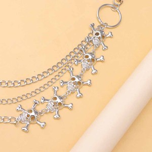 Chaîne de taille tibétaine en argent pour femme, motif crâne, multi-couches, style hip-hop, pour usage quotidien - Product Image 4
