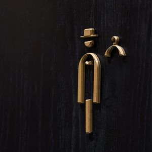Panneaux WC pour hommes et femmes, panneaux directionnels gauche/droite, numéros de porte, écran LED, affichage IP54, résistant aux intempéries, à suspendre - Product Image 5