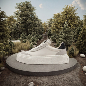 Sneakers pour hommes à lacets, respirantes, avec logo personnalisé, doublure en mesh, amorti et légèrettes, production en série - Product Image 3