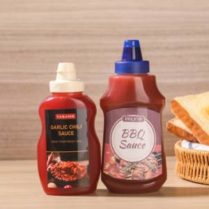 Bouteille à sauce à presser avec bouchon rabattable en plastique, pour sauce tomate, ketchup, miel, condiment, huile d'olive - Product Image 6