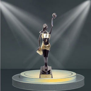 Prix du trophée en métal 3D exclusif Statue personnalisée plaquée or de luxe pour <span class=keywords><strong>le</strong></span> festival du film de Hong Kong Meilleur <span class=keywords><strong>acteur</strong></span>/actrice - Product Image 1