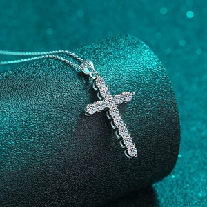 Collar de Diamantes de Oro Blanco Sólido Real de 18k, Claridad VVS1 D, Diamante Cultivado en Laboratorio, Joyería Fina de Lujo - Product Image 3