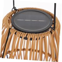 Lanterne solaire en rotin imperméable personnalisée, lumières LED suspendues / sur pied pour la décoration extérieure