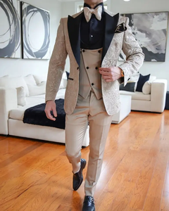 Traje de moda para hombre, banquete, boda, mejor hombre, novio, esmoquin de fiesta de tres piezas para graduación, traje de boda, trajes de negocios para hombre, Blazer - Product Image 4