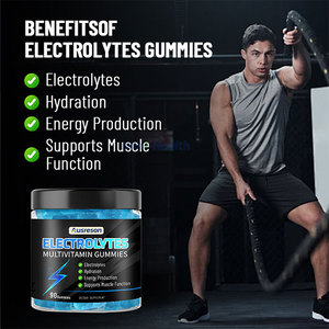 Gomitas de Electrolitos Sin Azúcar OEM, Marca Privada, Suplemento Deportivo, Bebidas Energéticas, Gomitas Multivitamínicas con Electrolitos - Product Image 3