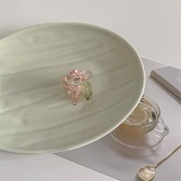 Pince à cheveux en acétate motif fleur requin princesse - Petite 3cm, écologique, style japonais coréen, couleur personnalisée, protection solaire pour cheveux