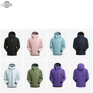 Chaqueta Impermeable Unisex para Exteriores con Cuello Alto <span class=keywords><strong>y</strong></span> Diseño de Cremallera, Chaqueta Deportiva de Poliéster para Hombre con Logotipo Personalizado para Primavera <span class=keywords><strong>y</strong></span> Otoño - Product Image 2