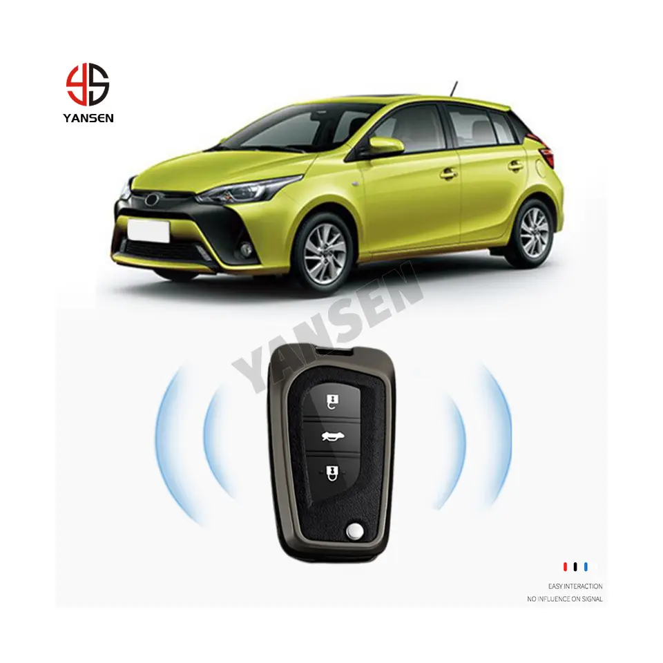 2023 porte-clés personnalisé Logo clé à distance en alliage de Zinc pour Toyota Auris Aygo Hilux Prado Corolla Yaris Fortuner RAV4 CHR Avensis