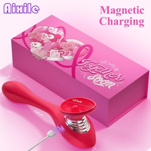 Vibrateurs à succion pour femmes, jouets pour adultes, Godemiché 3 en 1, jouet langue, vibrateur point G, <span class=keywords><strong>suceur</strong></span> pour mamelons et clitoris, 9 modes <span class=keywords><strong>de</strong></span> succion, 9 modes <span class=keywords><strong>de</strong></span> vibration - Product Image 6
