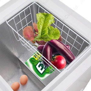 Customized <b>Refrigerator</b> Storage Basket Rectangle Hook Type With Handle For Kitchen Food <b>Container</b> 44.5X18.3X21.6HCM - Product Image 1