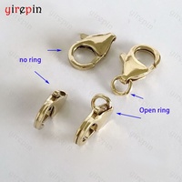 Bijoux permanents en argent sterling 925 fermoirs à griffes de homard pour colliers bracelet véritable résultats remplis d'or 14K