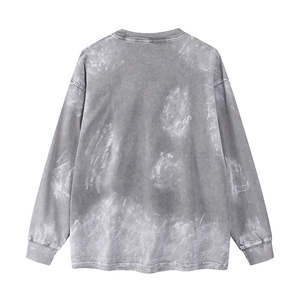 Maglietta Sportiva Estiva Hiphop con Collo Tondo, 100% Cotone Traspirante, Tessuto Lavorato a Maglia, Maniche Lunghe con <span class=keywords><strong>Design</strong></span> Disegnato a Mano - Product Image 2